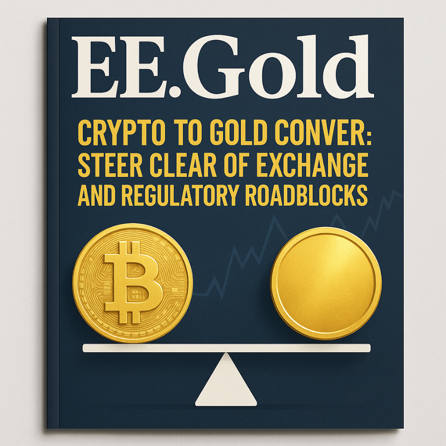 Crypto to Gold Conversion: Steer Clear of Exchange and Regulatory Roadblocks